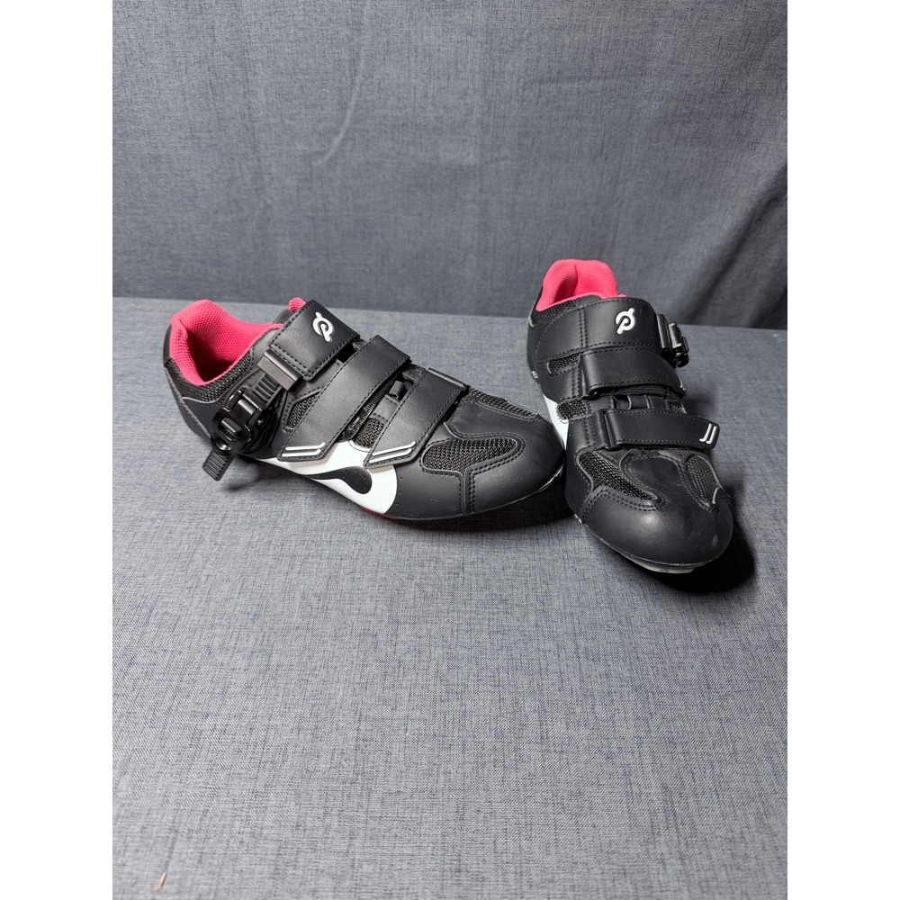 Peloton Cycling Shoes Size 41 (Men's 8) (Women's 10) Cleats Unisex Black Red